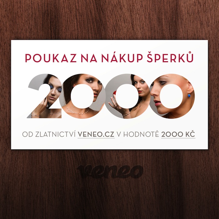 Obrázek produktu Dárkový poukaz na šperky za 2000 Kč