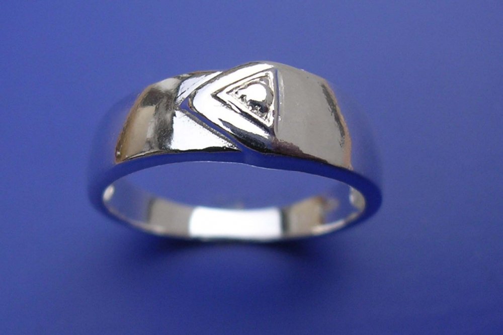 Prsten s plastikou P111, Materiál: Stříbro, ryzost 925/1000