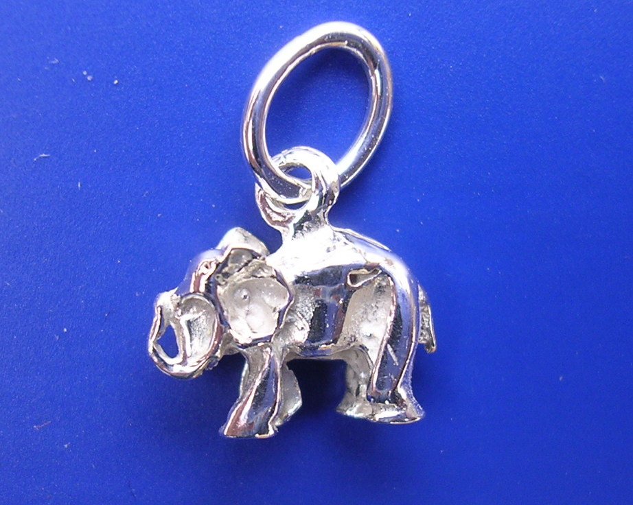 Přívěsek slon malý plastický Z147, Materiál: Růžové zlato, ryzost 585/1000