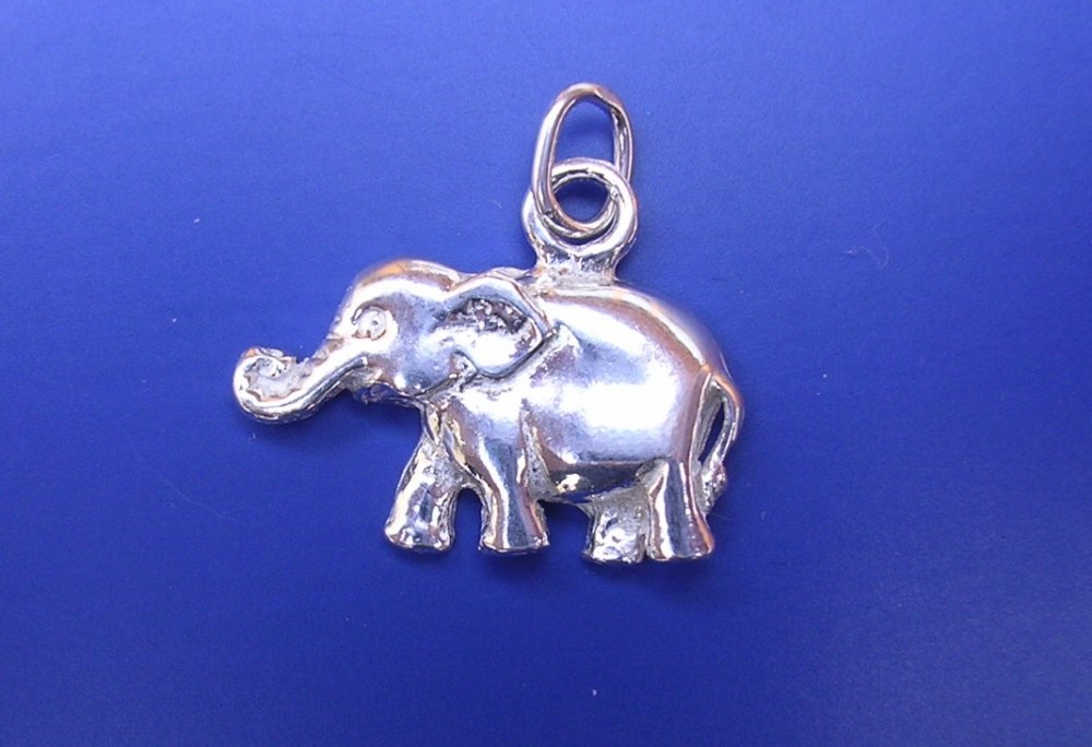 Přívěsek slon plastický Z292, Materiál: Bílé zlato, ryzost 585/1000