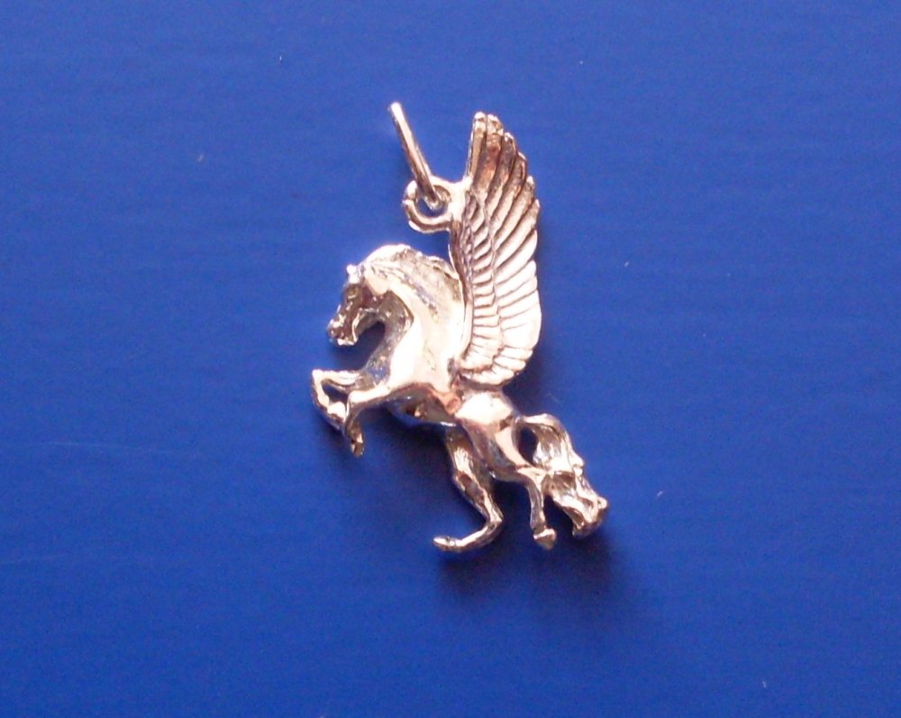 Přívěsek kůň Pegas Z405, Materiál: Bílé zlato, ryzost 585/1000