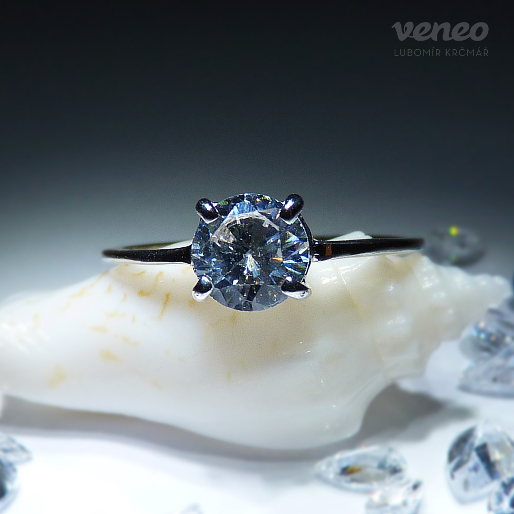 Obrázek produktu Diana 6 – prsten s čirým zirkonem