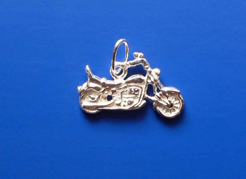 Přívěsek motorka Z225, Materiál: Bílé zlato, ryzost 585/1000