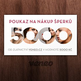 Obrázek produktu Dárkový poukaz na šperky za 5000 Kč